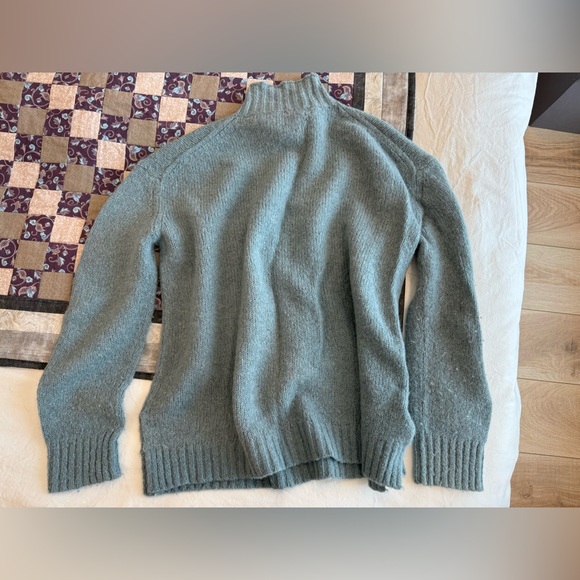 Jenni Kayne Alpaca Mockneck Pullover in Vintage Blue - Picture 8 of 11